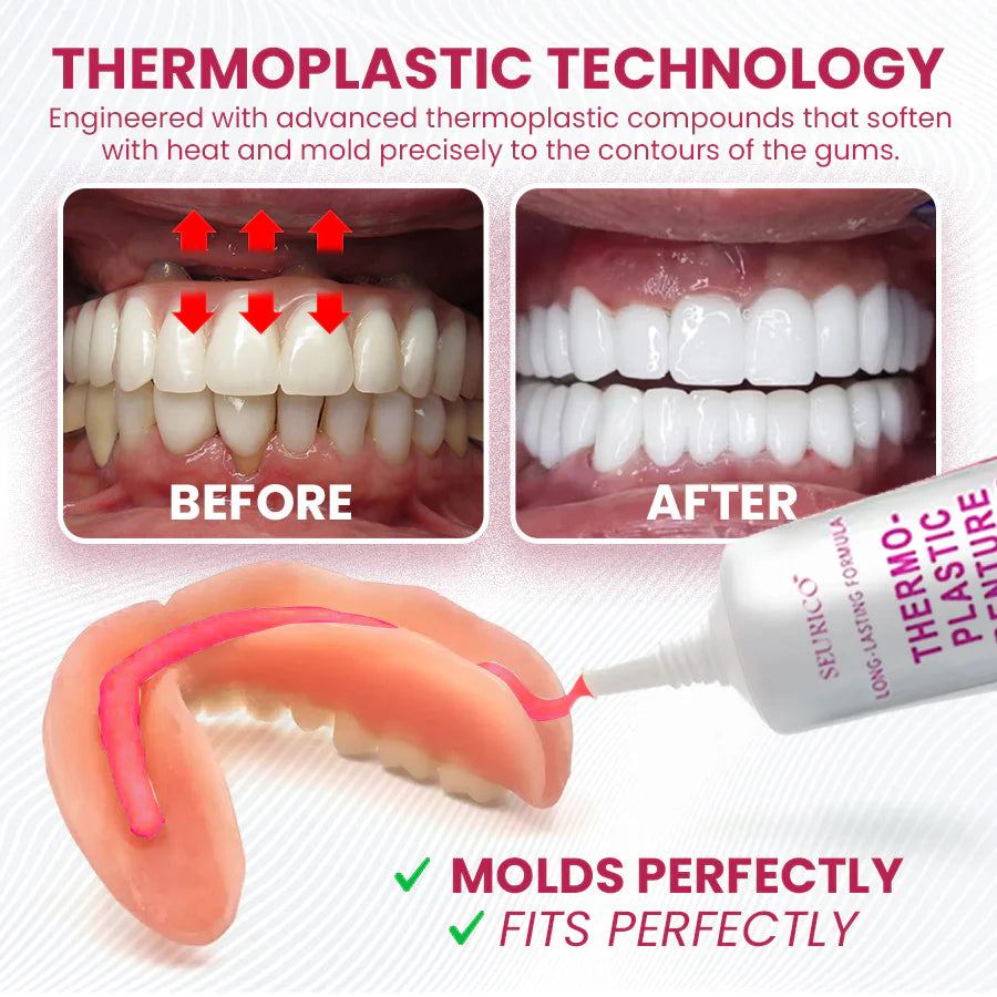⏰[Official Brand Store 24-Hours Promotion Buy 1 Get 2 Free] Seurico™ Thermoplastic Denture Adhesive