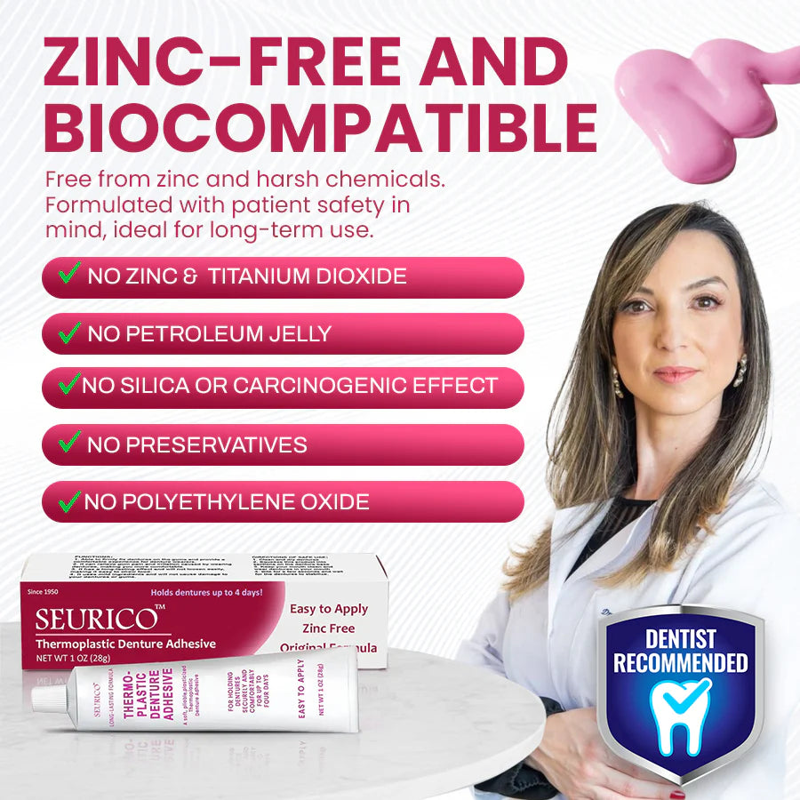 ⏰[Official Brand Store 24-Hours Promotion Buy 1 Get 2 Free] Seurico™ Thermoplastic Denture Adhesive