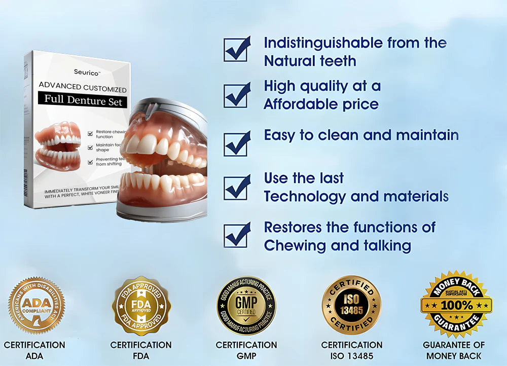 OFFICIAL STORE: Seurico™ - 🦷Advanced Customized Full Denture Set🦷
